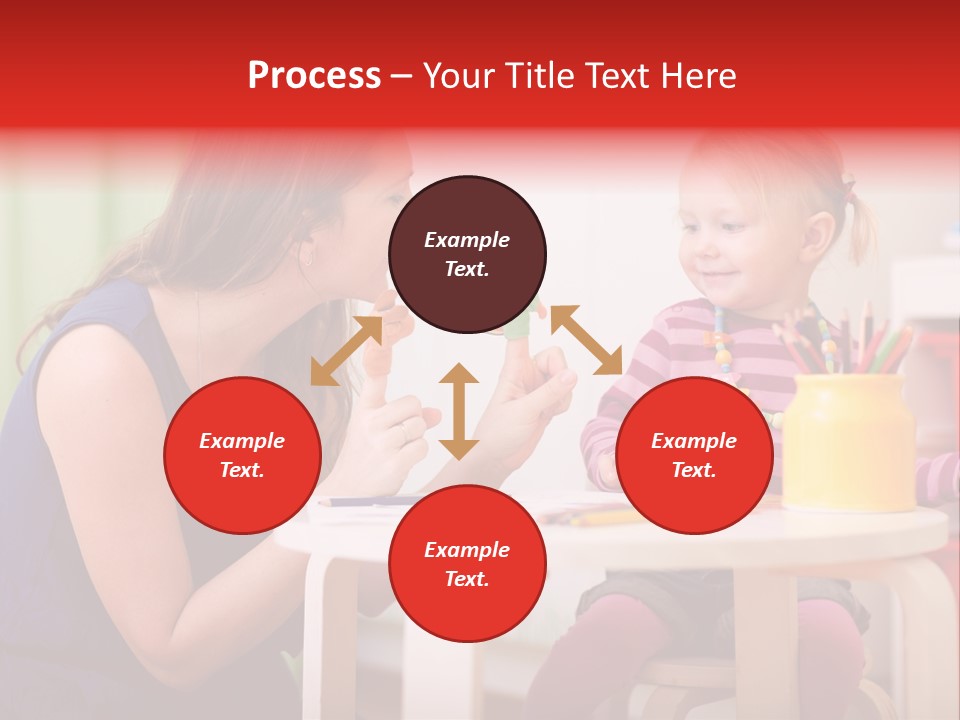 Babysitter Colorful Mother PowerPoint Template