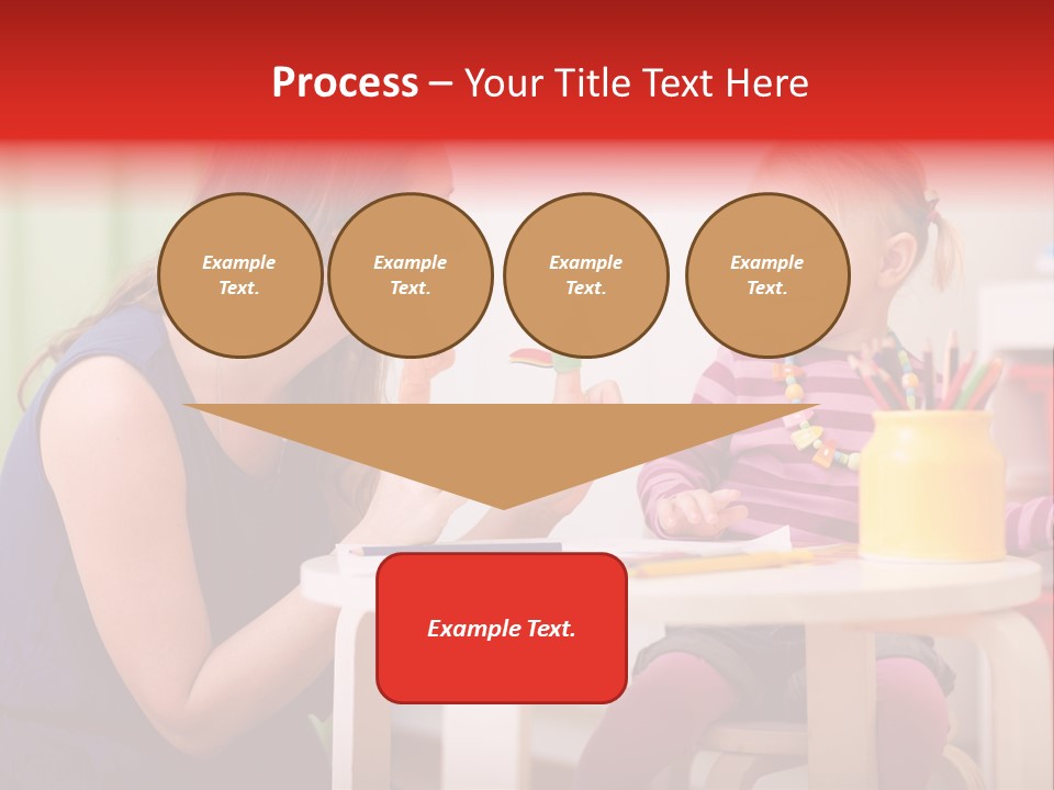 Babysitter Colorful Mother PowerPoint Template