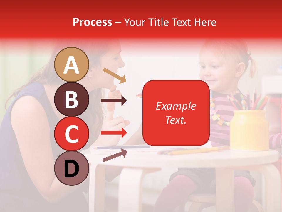 Babysitter Colorful Mother PowerPoint Template