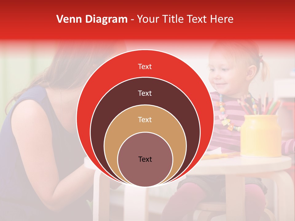 Babysitter Colorful Mother PowerPoint Template