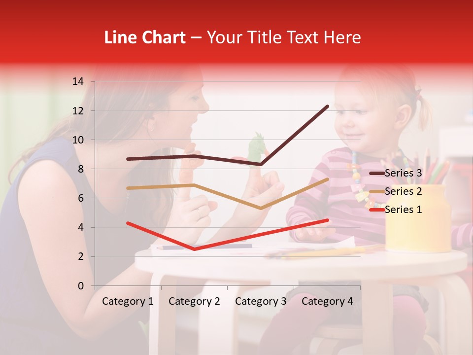 Babysitter Colorful Mother PowerPoint Template