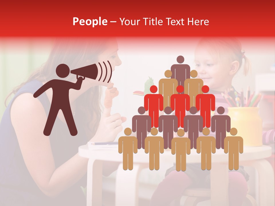 Babysitter Colorful Mother PowerPoint Template