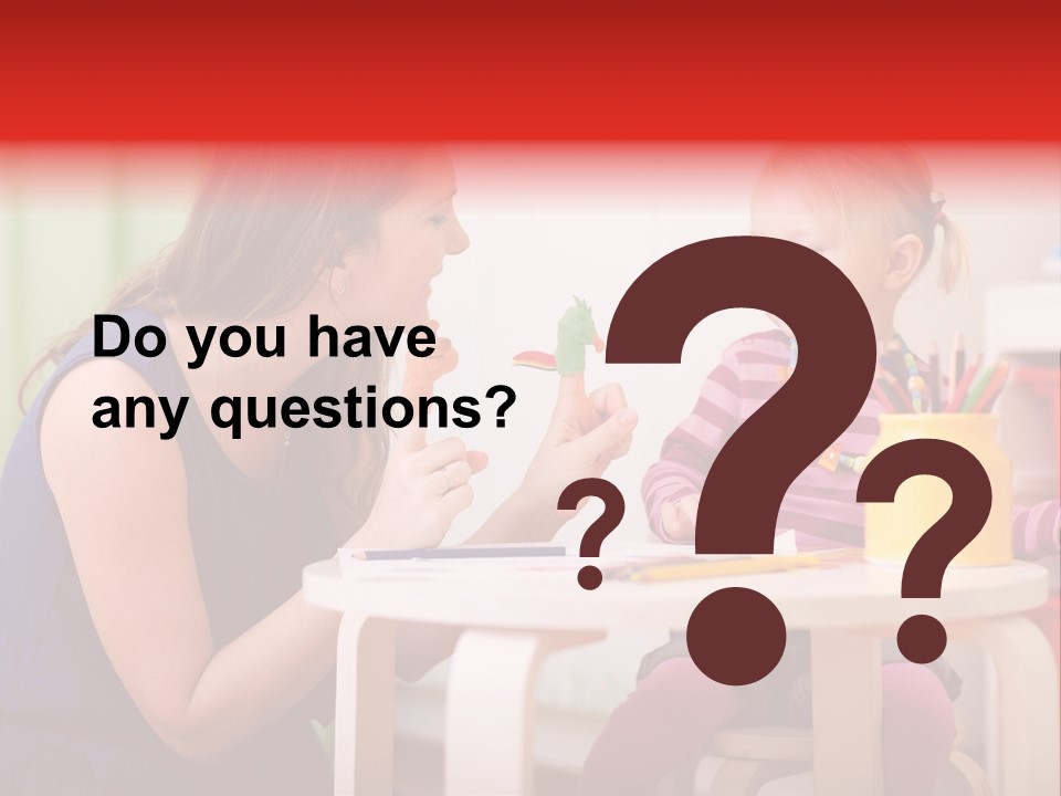 Babysitter Colorful Mother PowerPoint Template