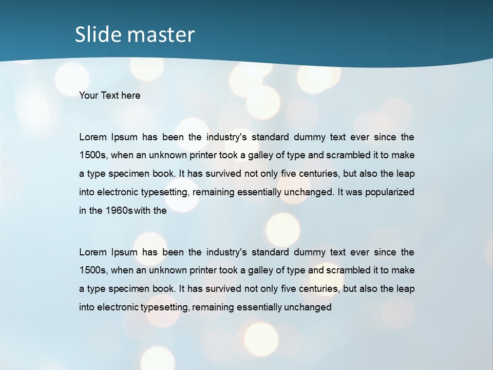 Blue Orange Decoration PowerPoint Template