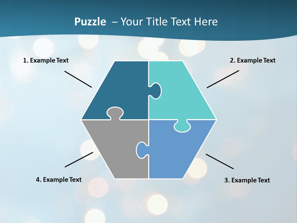 Blue Orange Decoration PowerPoint Template