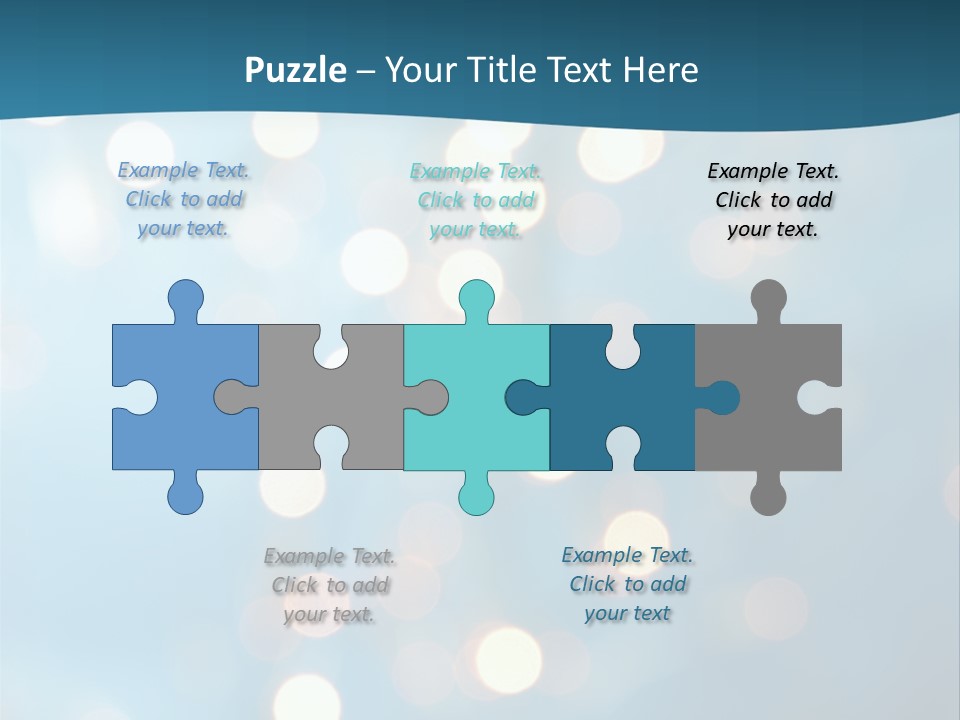 Blue Orange Decoration PowerPoint Template