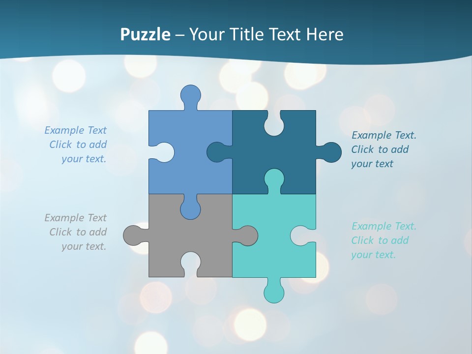 Blue Orange Decoration PowerPoint Template