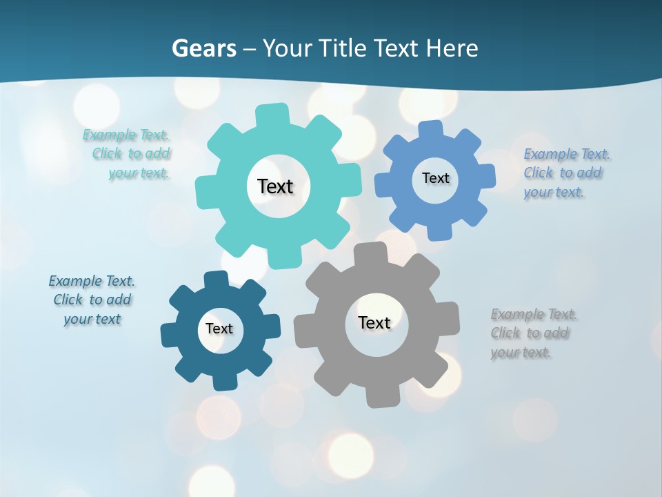 Blue Orange Decoration PowerPoint Template