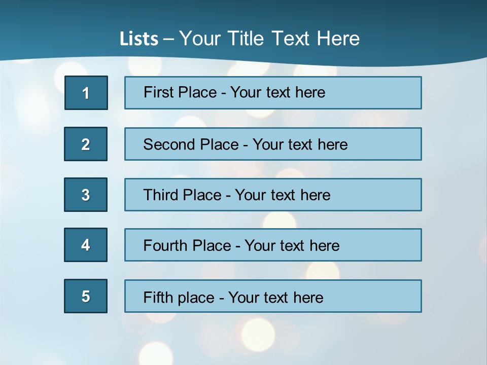 Blue Orange Decoration PowerPoint Template