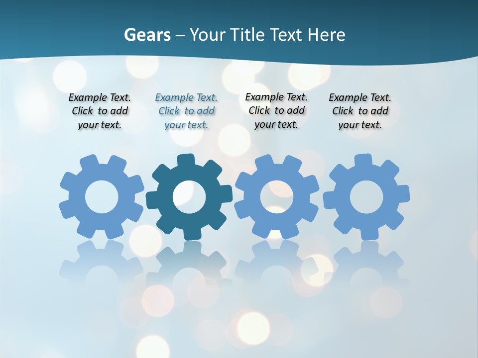 Blue Orange Decoration PowerPoint Template