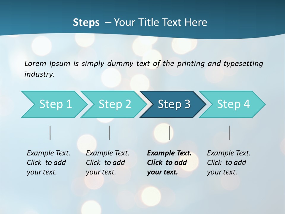 Blue Orange Decoration PowerPoint Template
