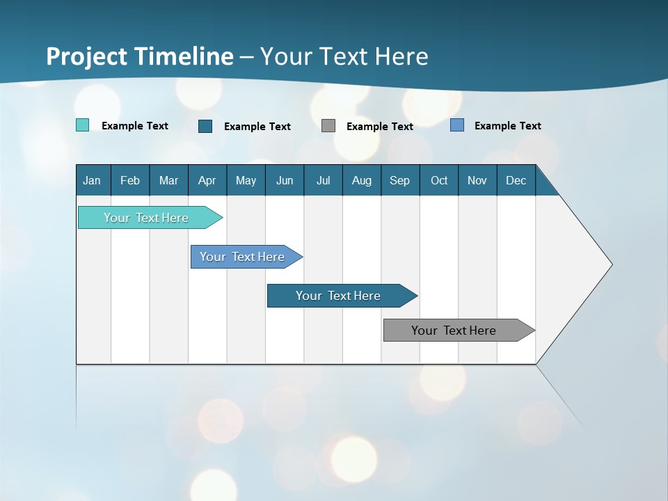 Blue Orange Decoration PowerPoint Template