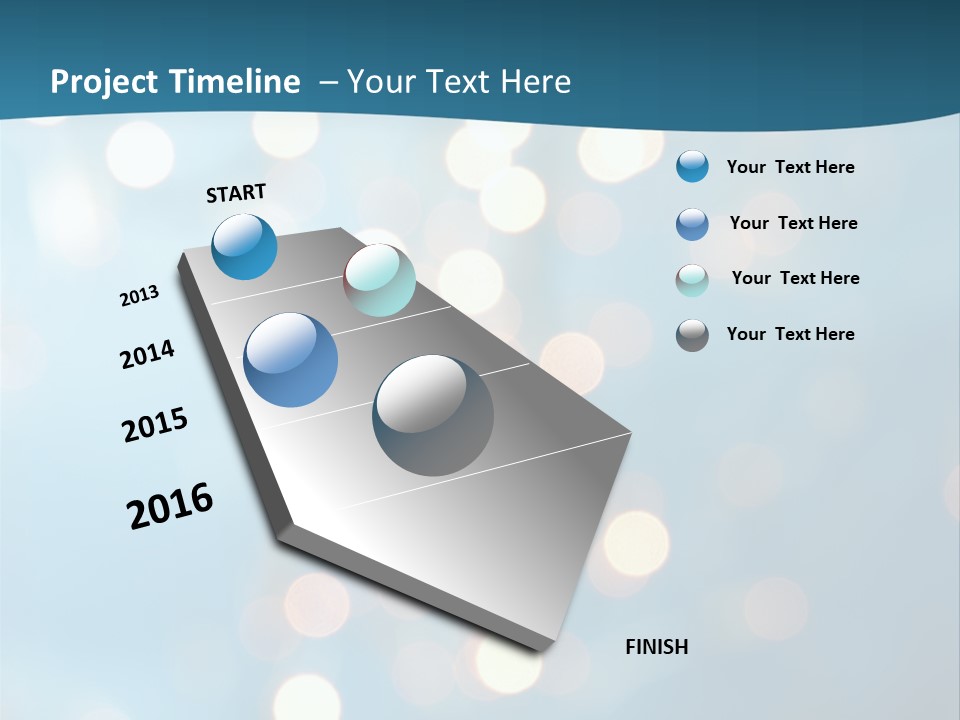 Blue Orange Decoration PowerPoint Template