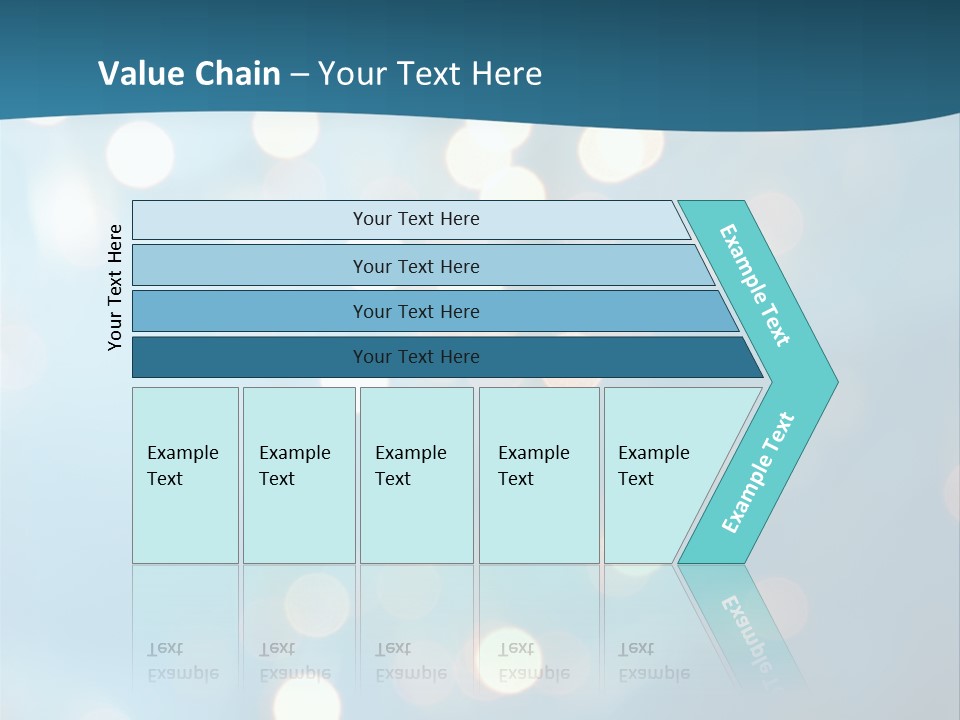 Blue Orange Decoration PowerPoint Template