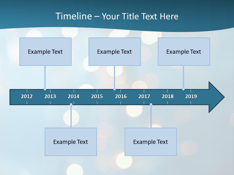 Blue Orange Decoration PowerPoint Template