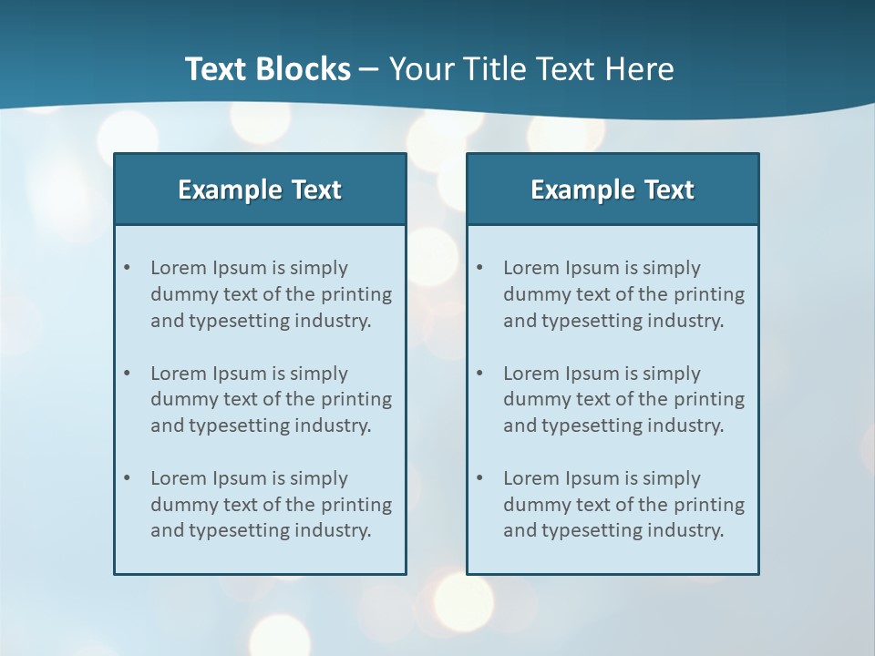 Blue Orange Decoration PowerPoint Template