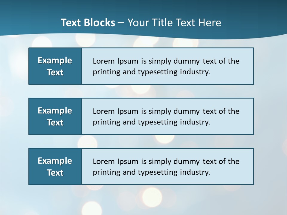Blue Orange Decoration PowerPoint Template