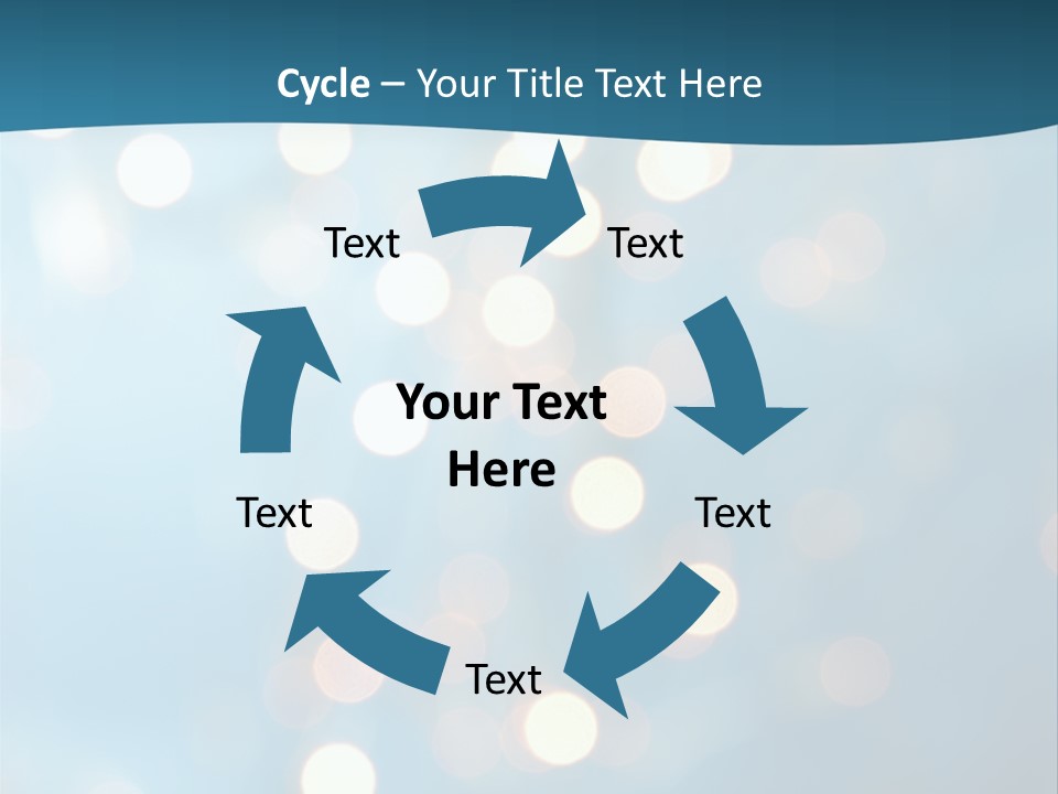 Blue Orange Decoration PowerPoint Template