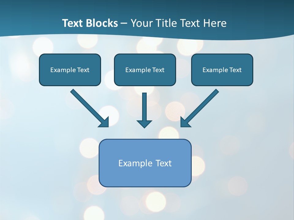 Blue Orange Decoration PowerPoint Template