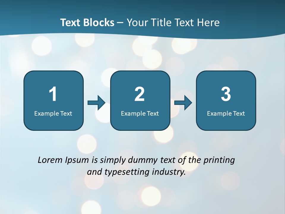 Blue Orange Decoration PowerPoint Template
