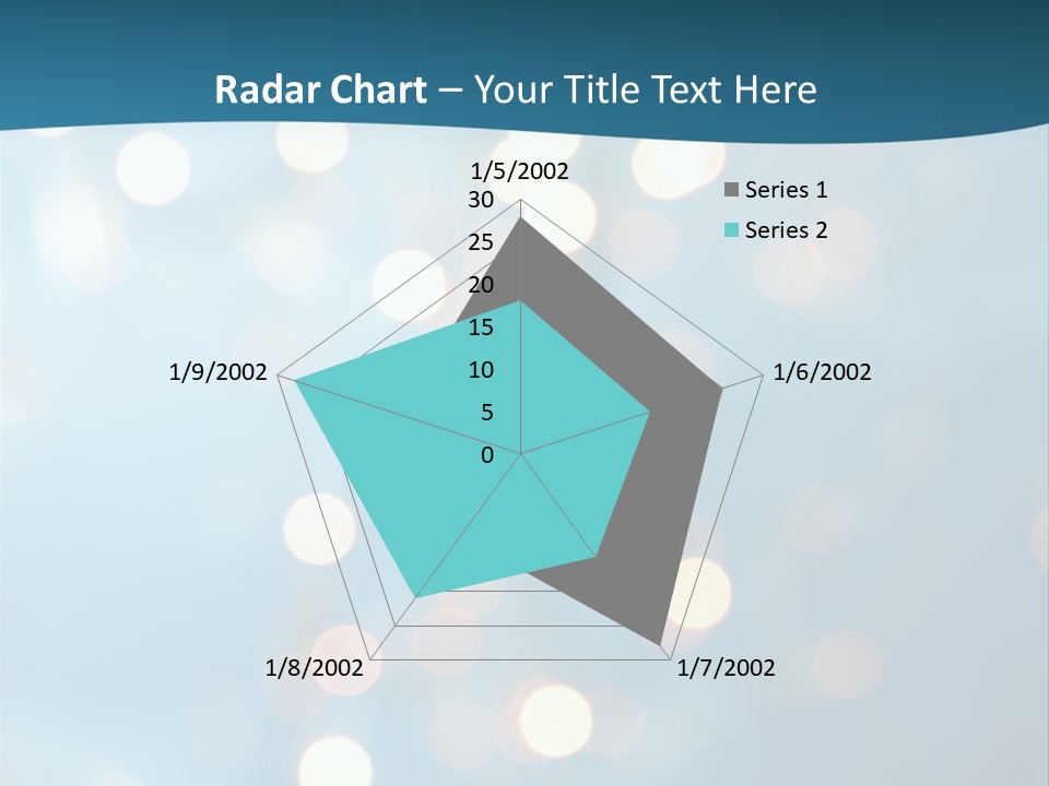 Blue Orange Decoration PowerPoint Template