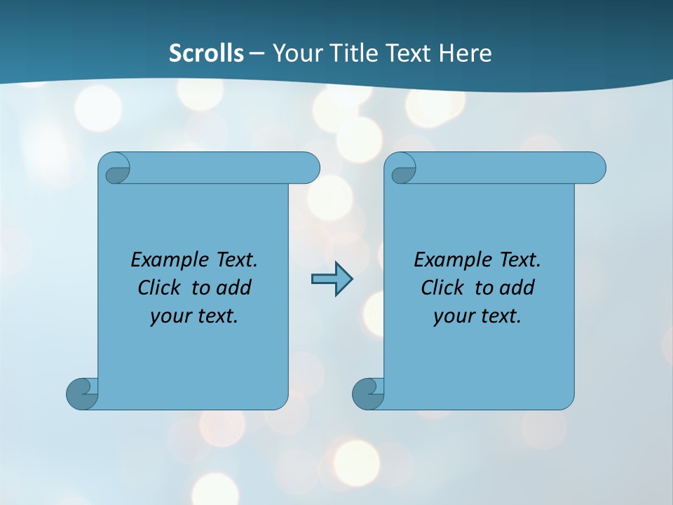 Blue Orange Decoration PowerPoint Template