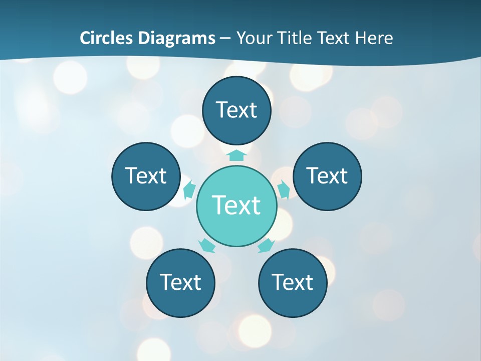 Blue Orange Decoration PowerPoint Template