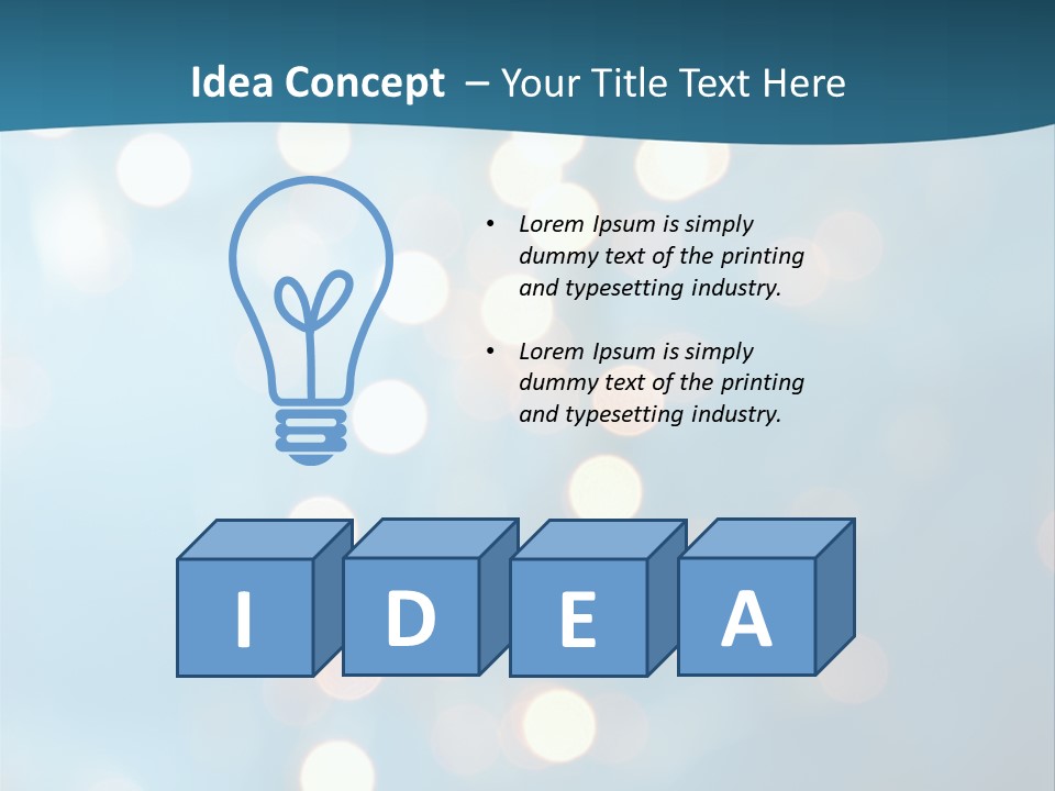 Blue Orange Decoration PowerPoint Template