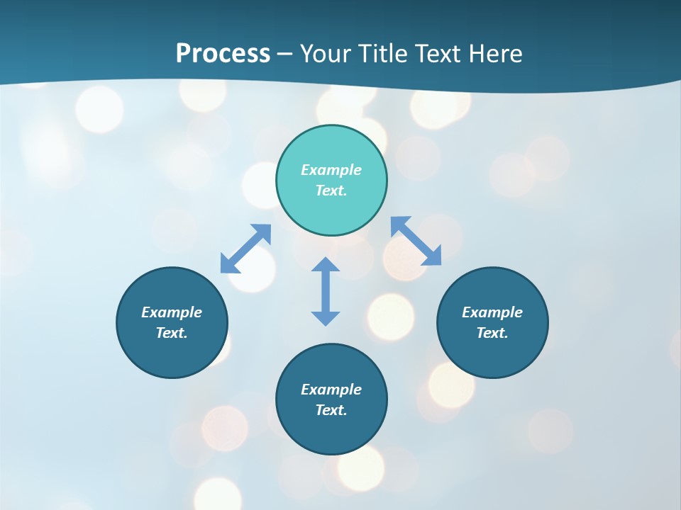 Blue Orange Decoration PowerPoint Template
