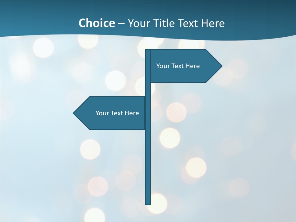 Blue Orange Decoration PowerPoint Template