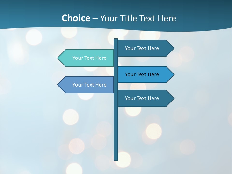 Blue Orange Decoration PowerPoint Template