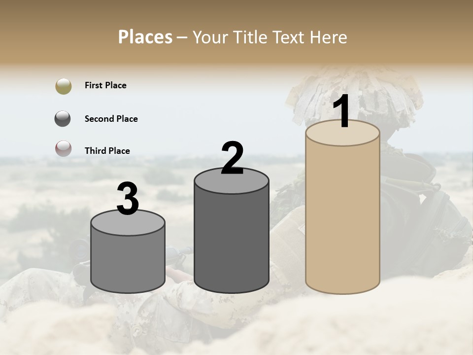 Action Army Ammo PowerPoint Template