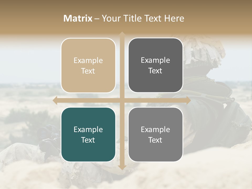 Action Army Ammo PowerPoint Template