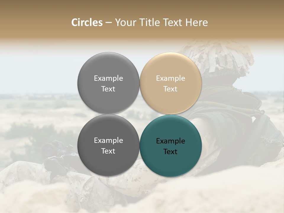 Action Army Ammo PowerPoint Template