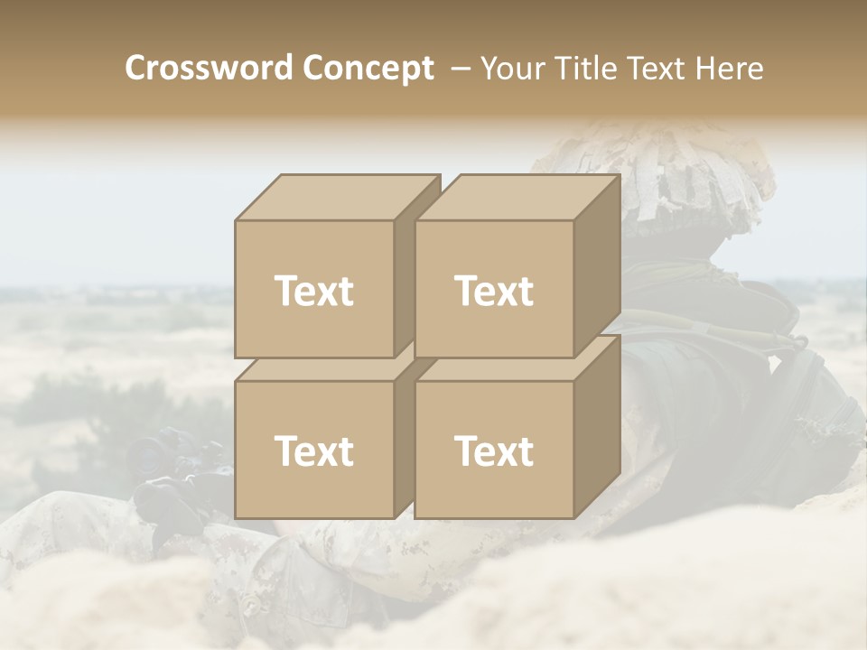 Action Army Ammo PowerPoint Template