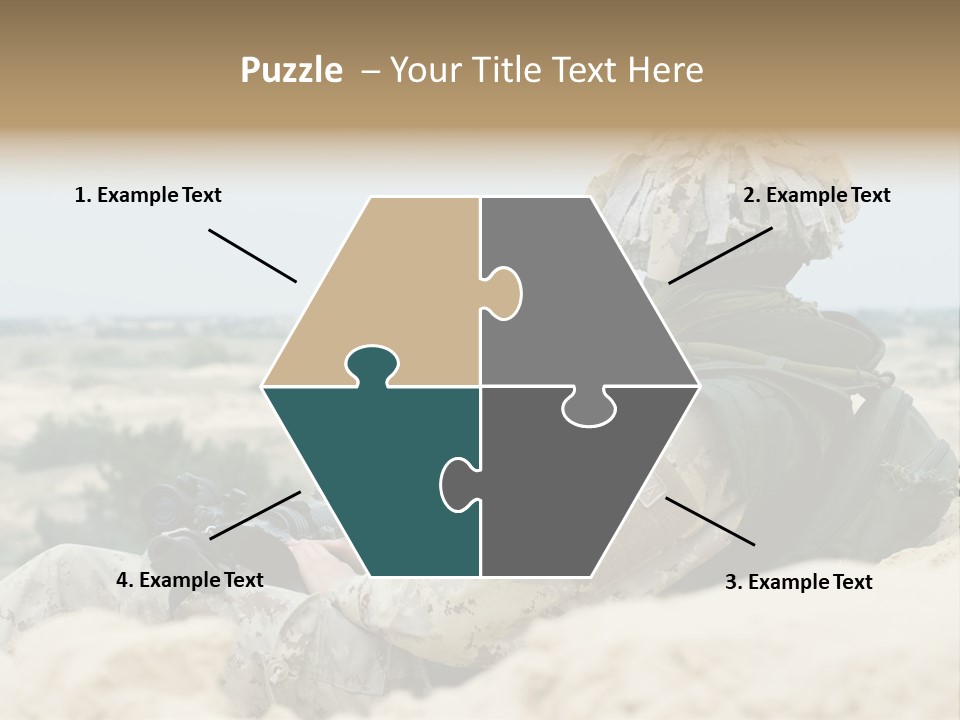 Action Army Ammo PowerPoint Template