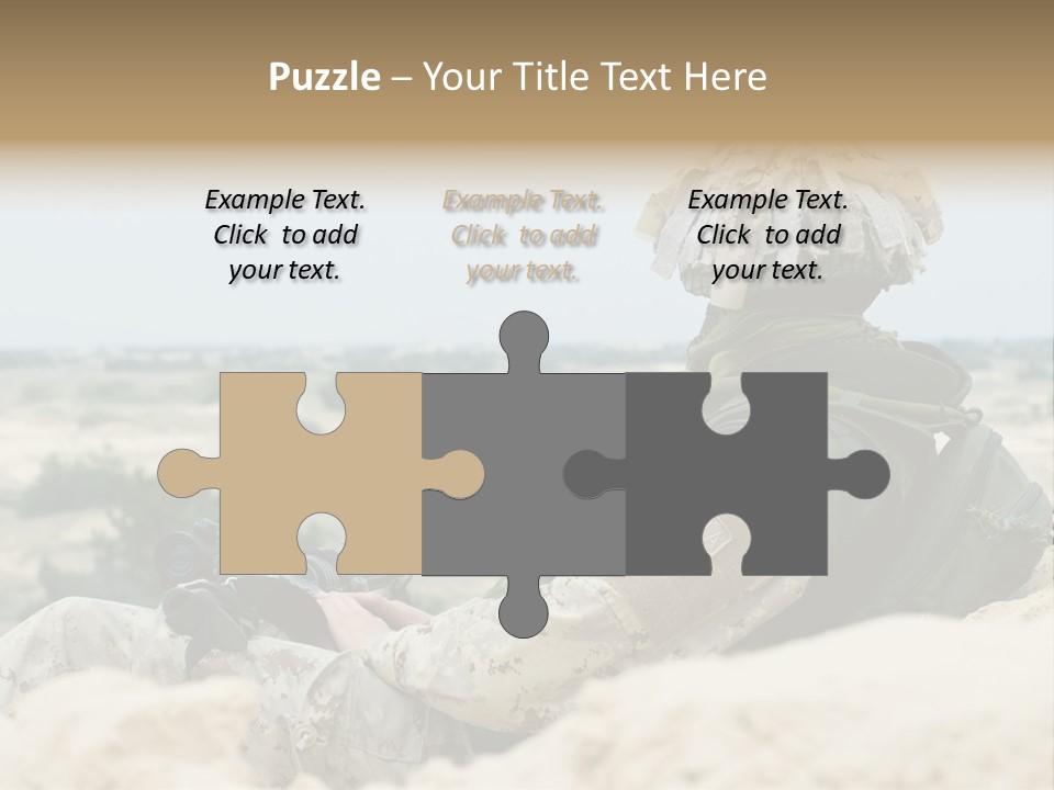 Action Army Ammo PowerPoint Template