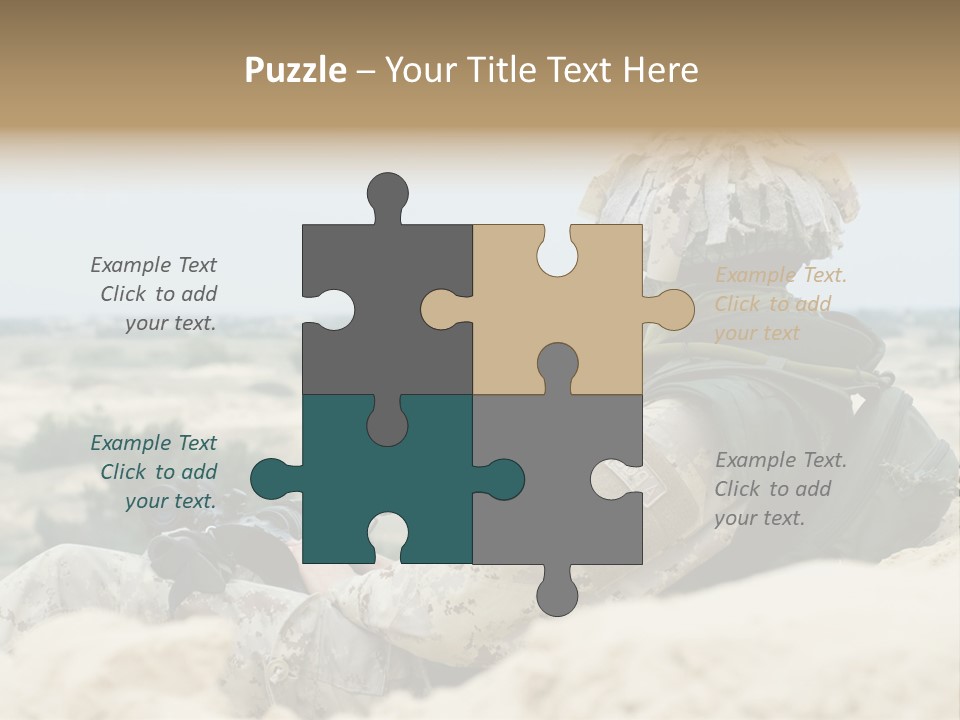 Action Army Ammo PowerPoint Template