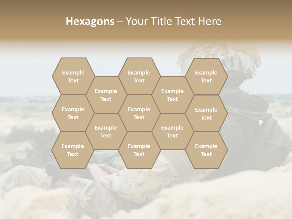 Action Army Ammo PowerPoint Template