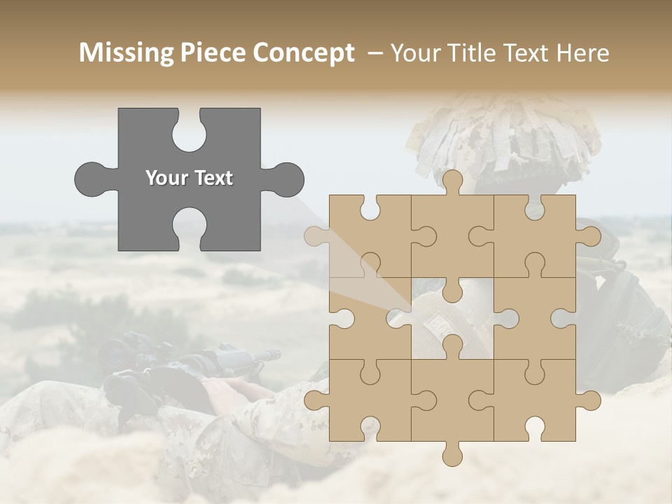 Action Army Ammo PowerPoint Template