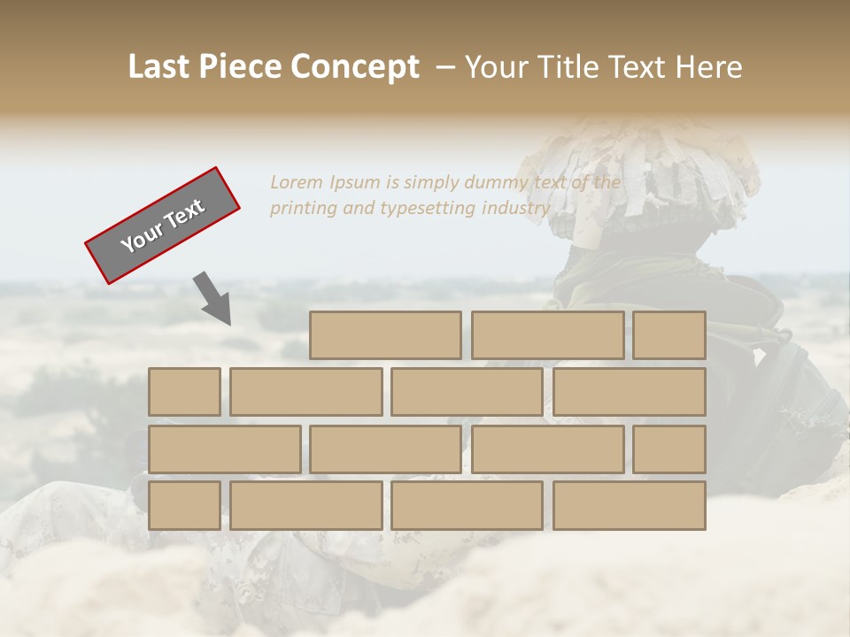 Action Army Ammo PowerPoint Template