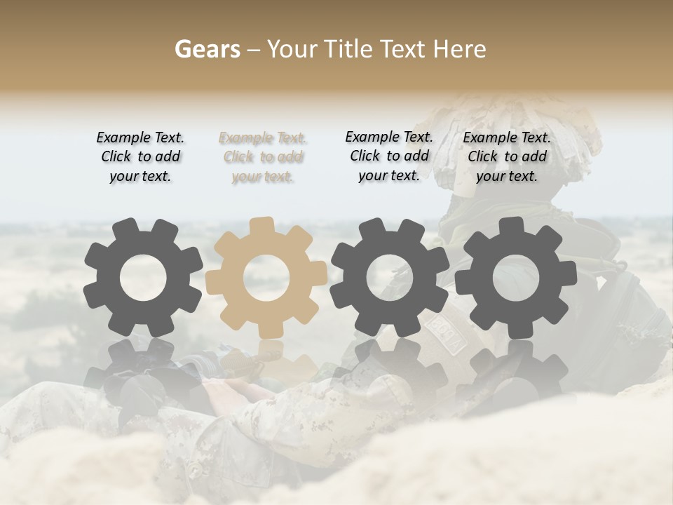Action Army Ammo PowerPoint Template