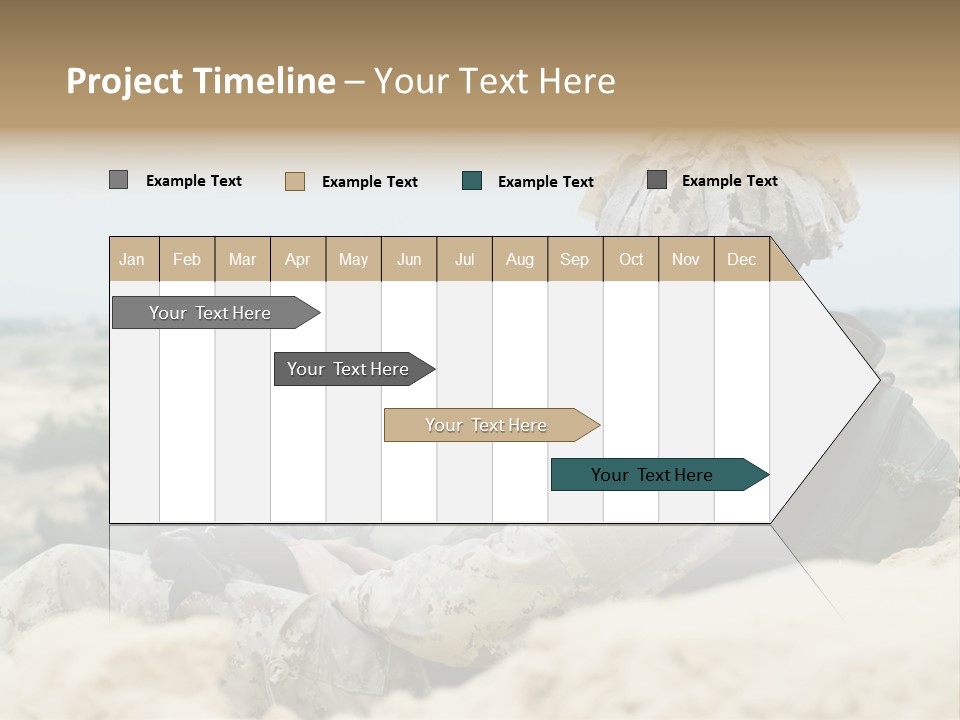 Action Army Ammo PowerPoint Template