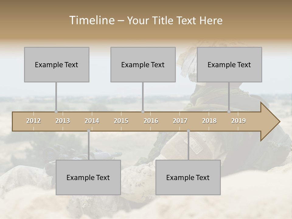 Action Army Ammo PowerPoint Template