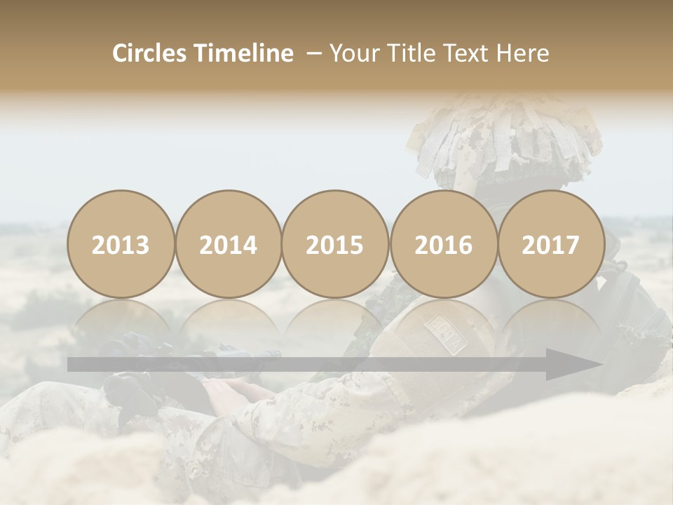 Action Army Ammo PowerPoint Template