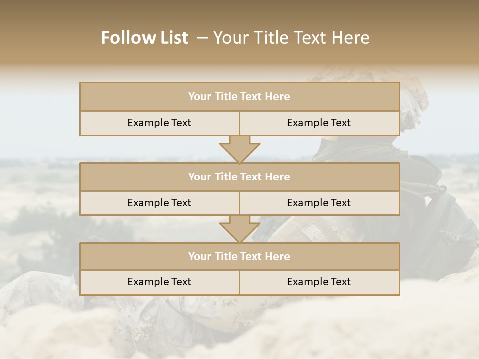 Action Army Ammo PowerPoint Template
