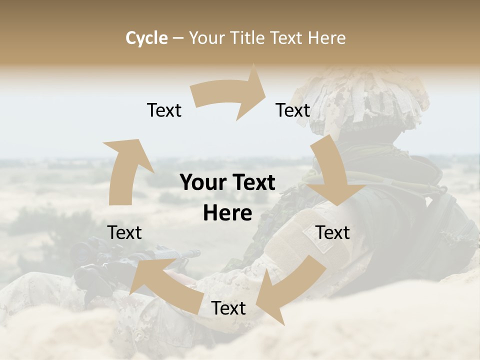 Action Army Ammo PowerPoint Template
