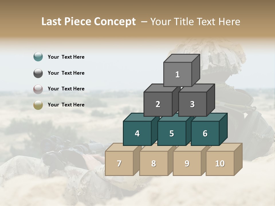 Action Army Ammo PowerPoint Template