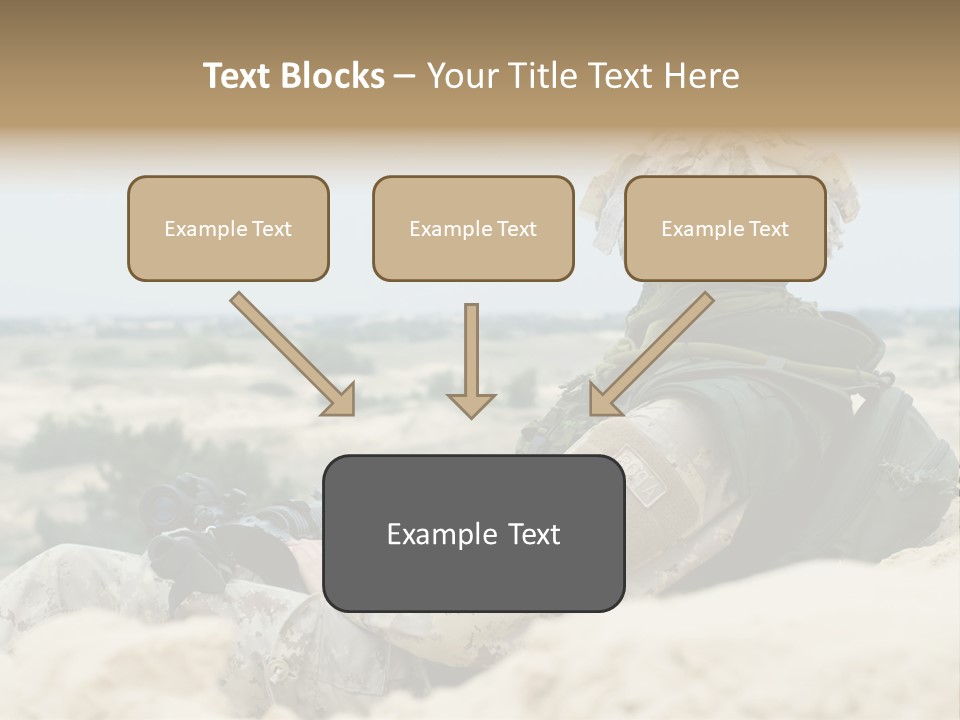 Action Army Ammo PowerPoint Template