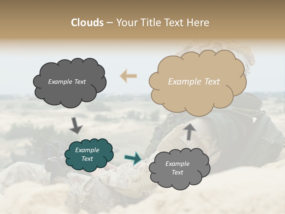 Action Army Ammo PowerPoint Template
